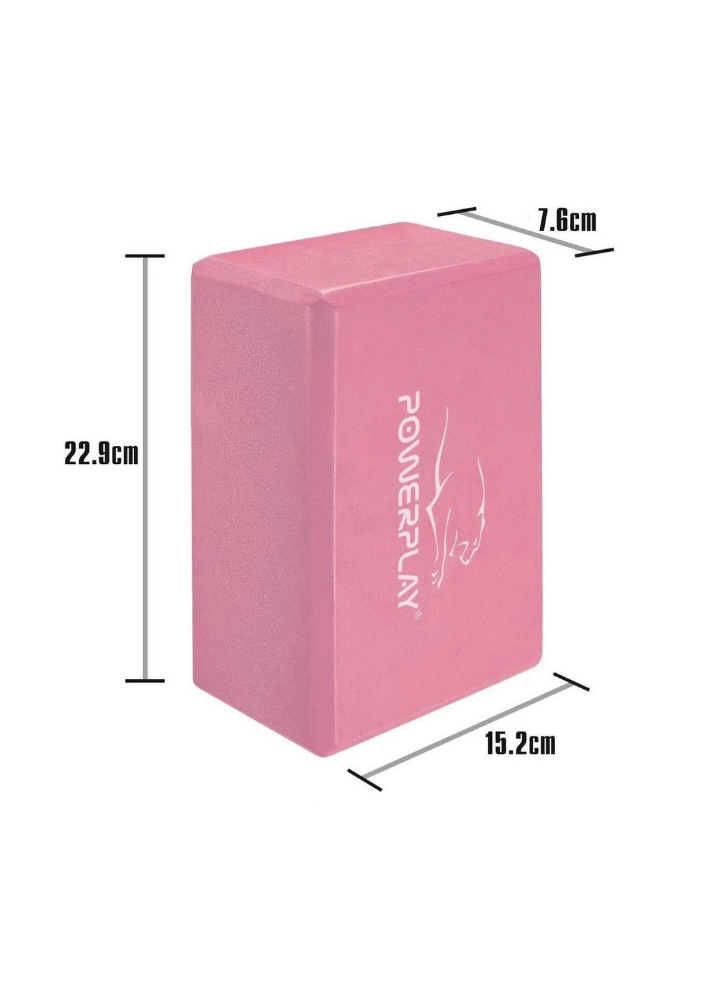 Блок для йоги 7,6x15,2x22,9 см PowerPlay (260515114)