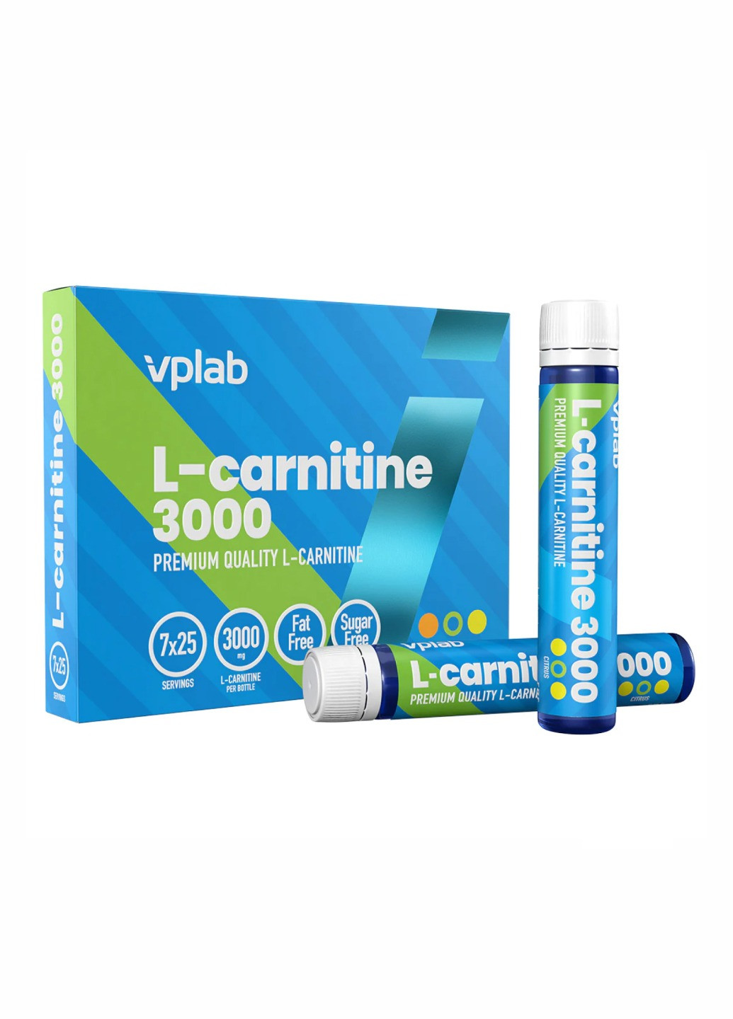 L-карнитин L-Carnitine 3000 - 7x25 ml Citrus VPLab Nutrition (260516976)