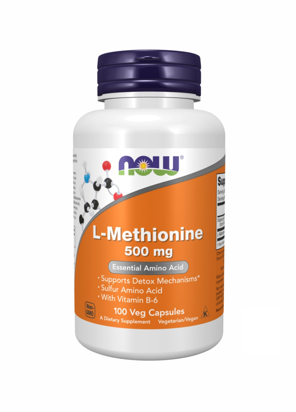 Метионин L-METHIONINE 500mg - 100 caps Now Foods (260516955)