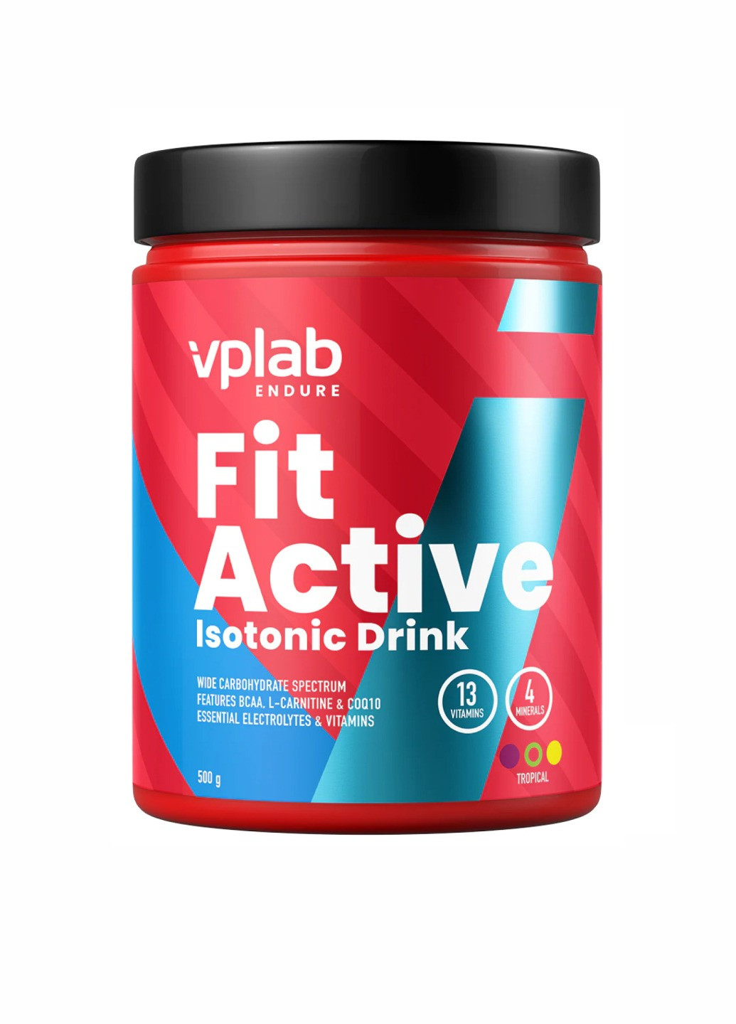 Напій ізотонік FitActive Isotonic Drink - 500g Tropical Fruit VPLab Nutrition (260516981)