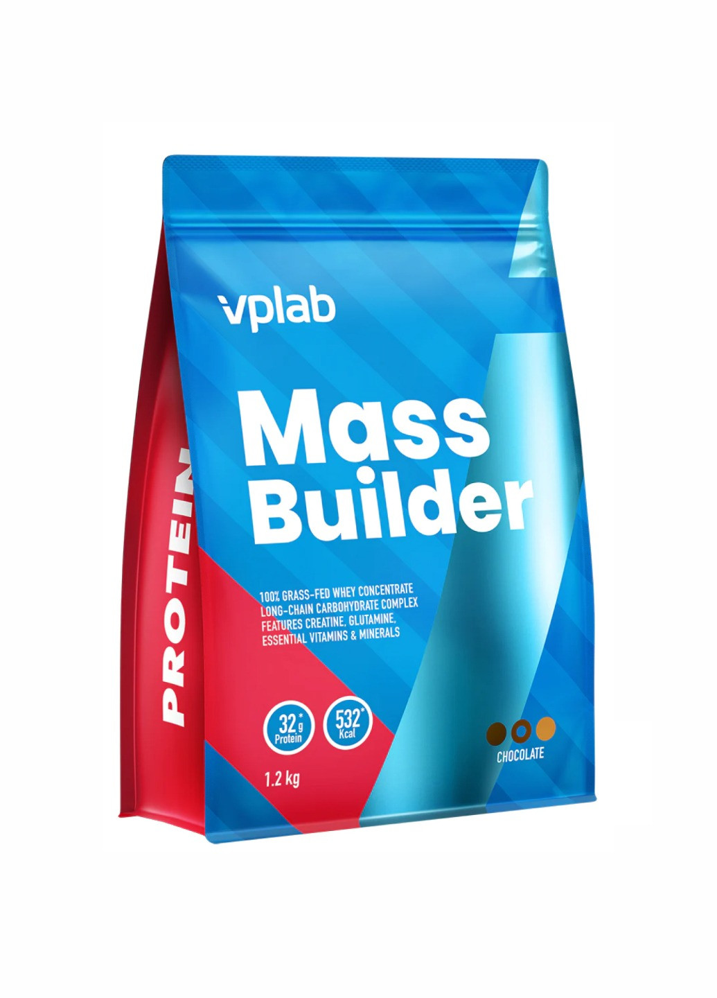 Високоуглеводный гейнер Mass Builder - 1200g Chocolate VPLab Nutrition (260516962)