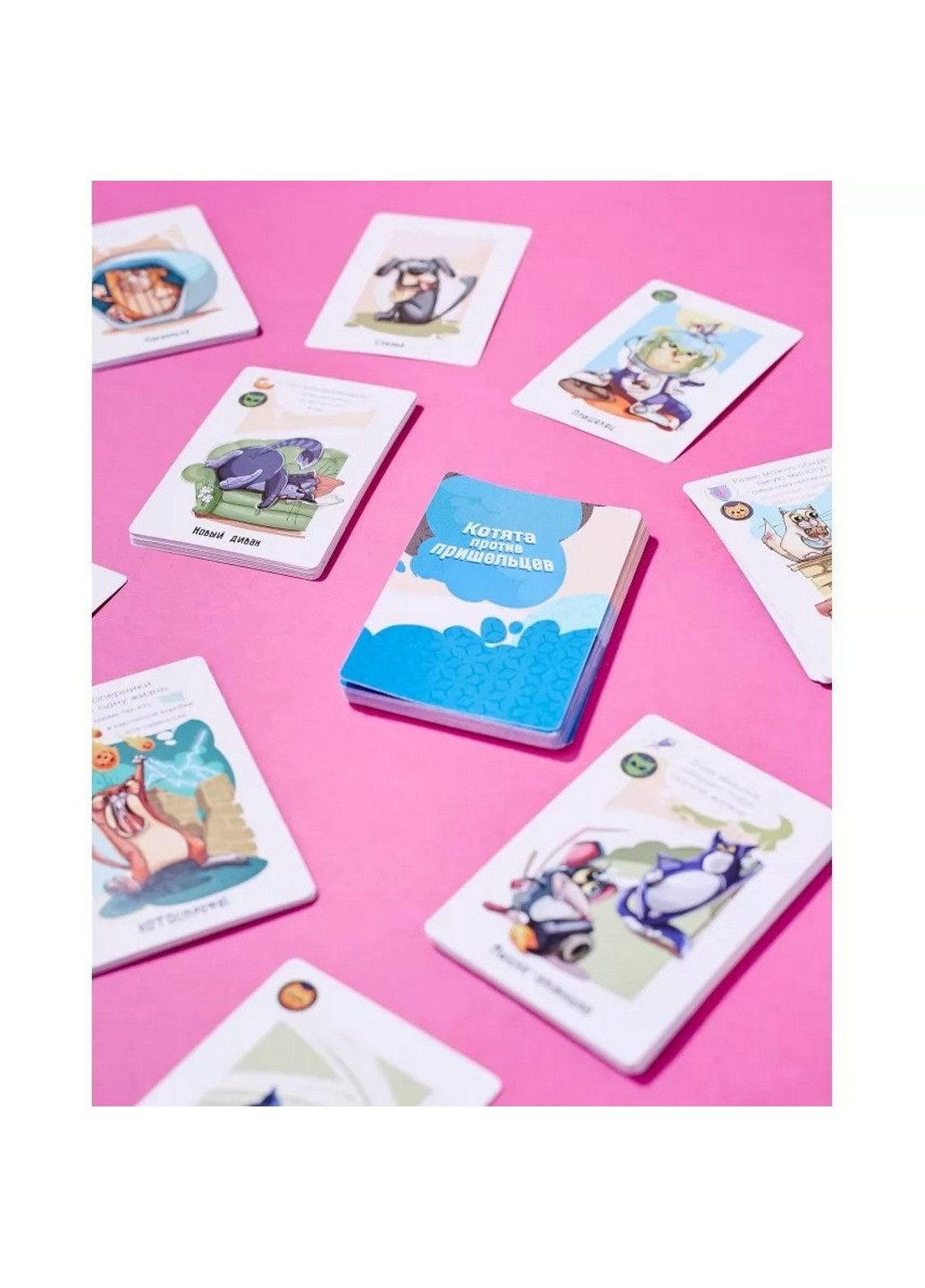 Настільна гра "Коти проти Прибульців" рус 5х21х15 см Bombat (260512617)