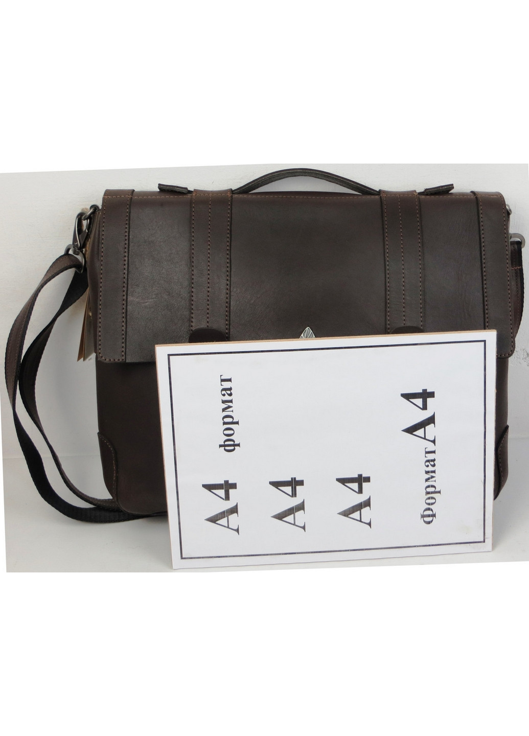 Чоловічий шкіряний портфель 39х30х7 см Mykhail Ikhtyar (260512038)