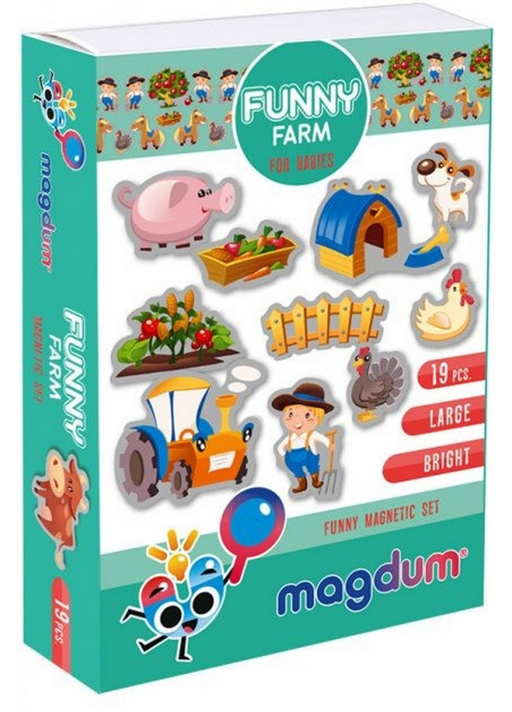 Набір магнітів "Весела Ферма" 3,7х17х12 см MAGDUM (260530222)