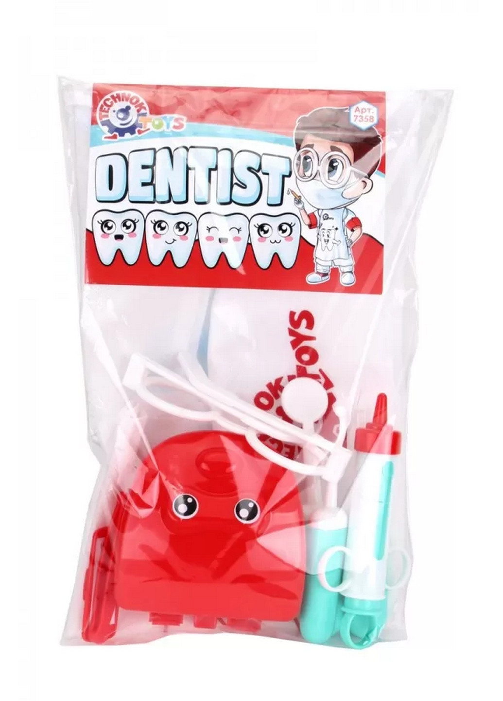 Игрушечный набор стоматолога с масочкой 20х8х30 см ТехноК (260531134)