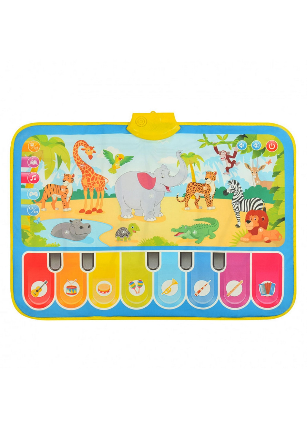 Детский игровой-развивающий Коврик на укр. и англ. языке 38х26х4 см Limo Toy (260532894)