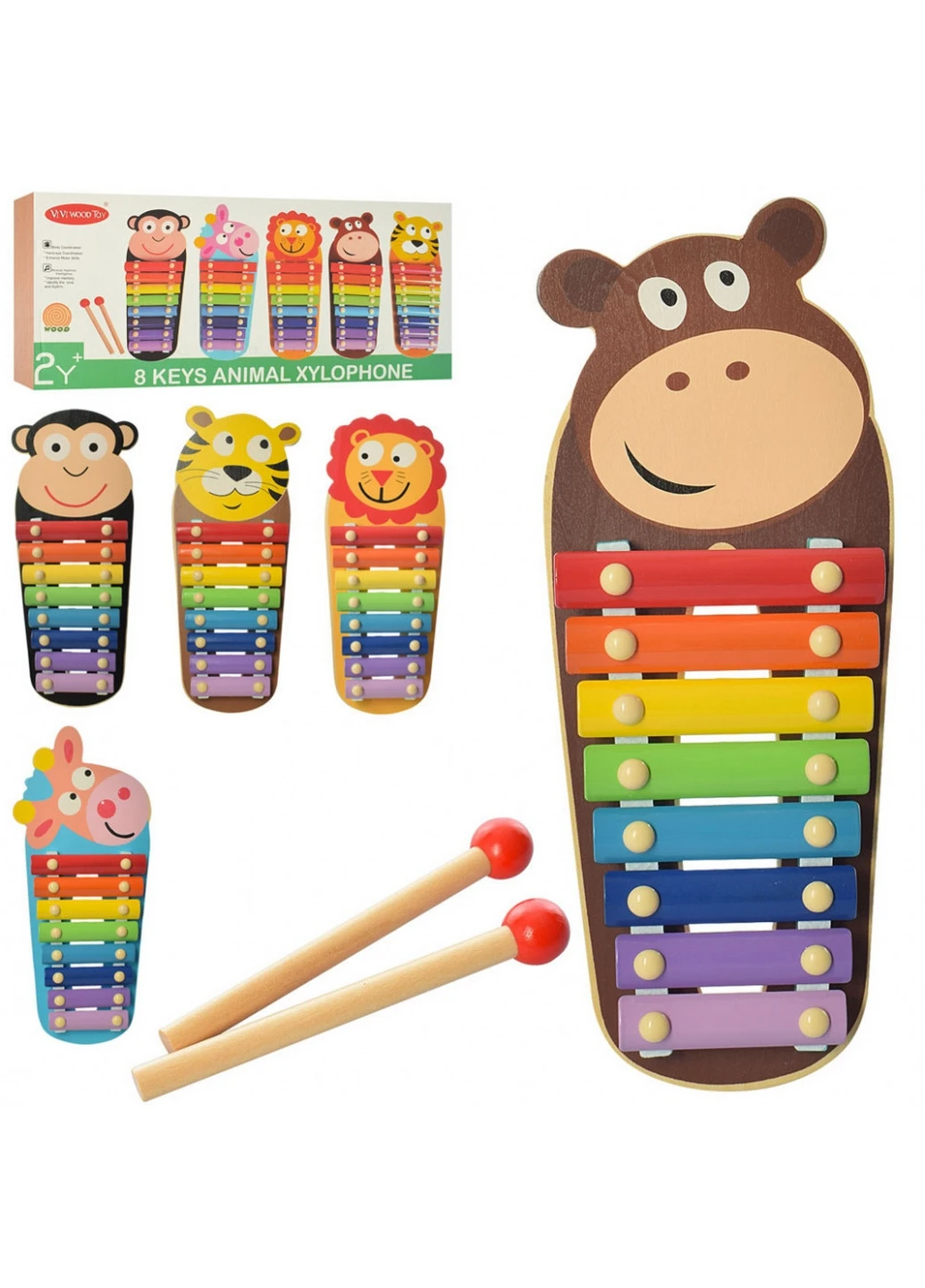 Детская игрушка "Ксилофон" 4х35х15,5 см No Brand (260529796)