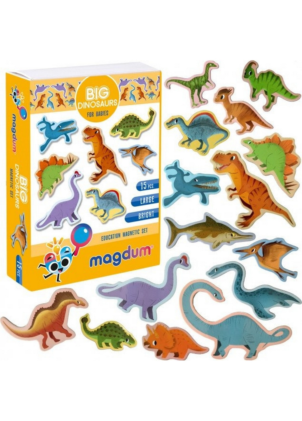 Набір магнітів "Великі Динозаври" 3,7х17х12 см MAGDUM (260530221)
