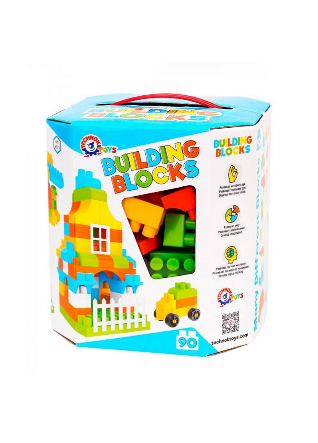 Іграшка "Конструктор", 90 подітий. 18,8х20х18,8 см ТехноК (260533046)