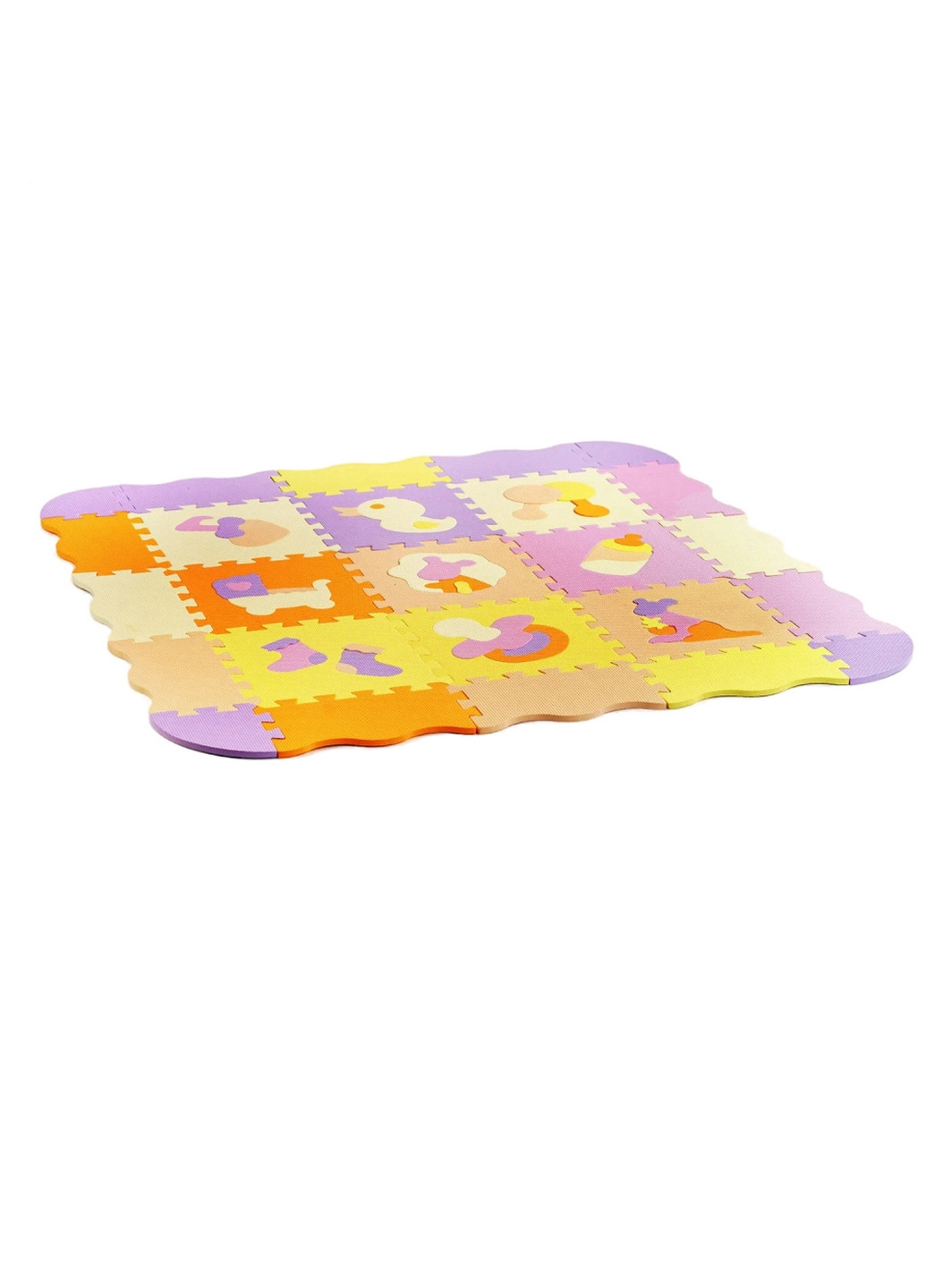 Ігровий килимок-пазл масажний 25 деталей No Brand (260529723)