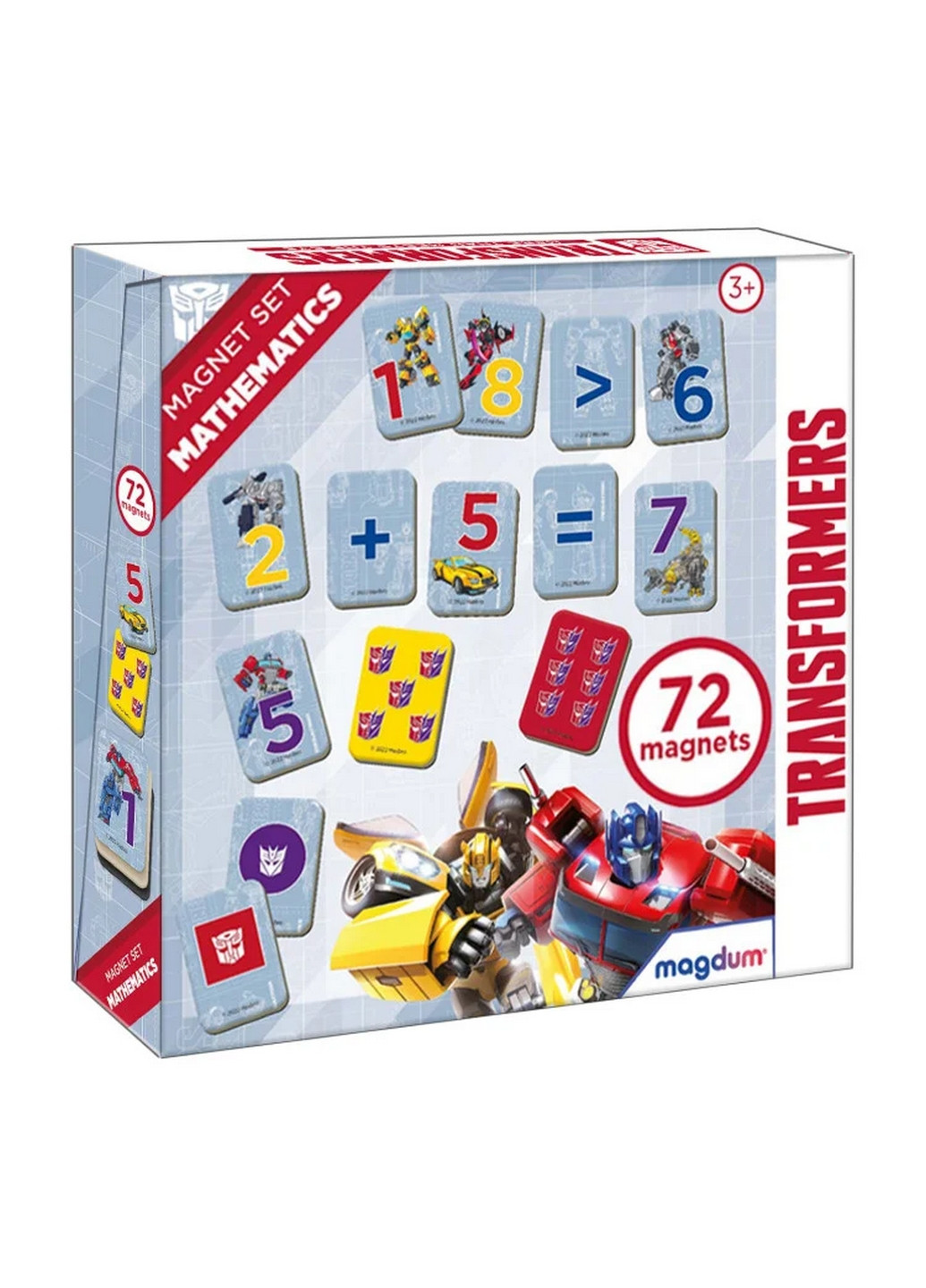 Набор магнитов "Трансформеры. Математика" 4х20х20 см MAGDUM (260531255)