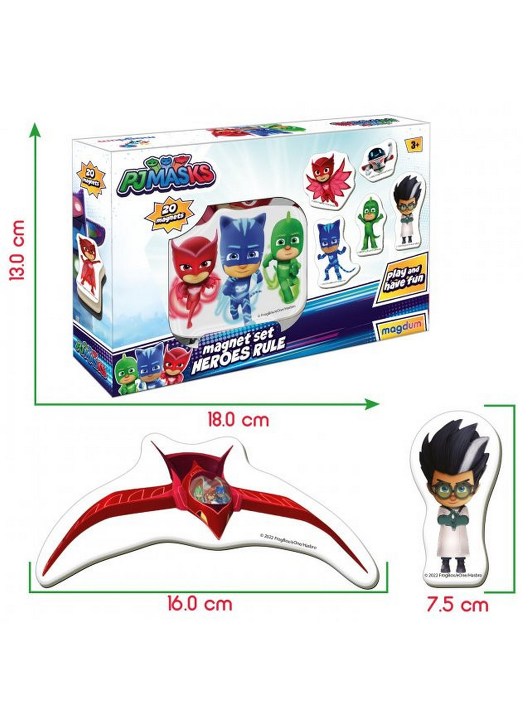 Набор магнитов "Герои в масках. Правила героев" 4х17х12 см MAGDUM (260531267)