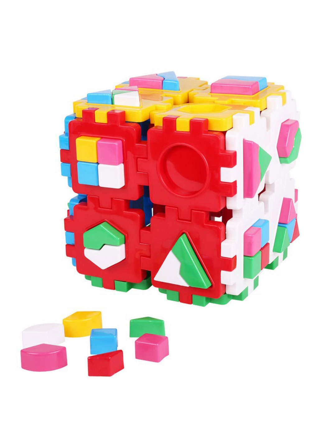 Детский развивающий Куб сортер с геометрическими формами 21х21х21 см ТехноК (260530095)