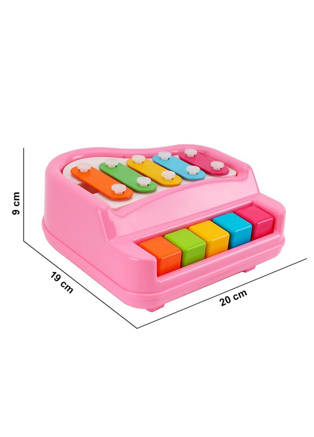 Игрушка "Ксилофон-фортепиано " 10,2х21х20 см ТехноК (260533038)