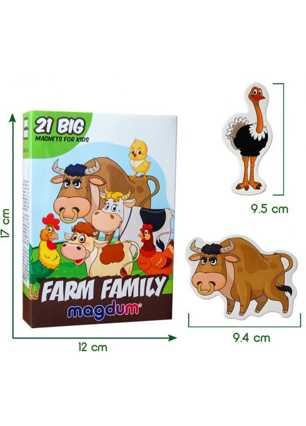 Набор магнитов "Ферма семейки" 3,7х17х12 см MAGDUM (260533154)