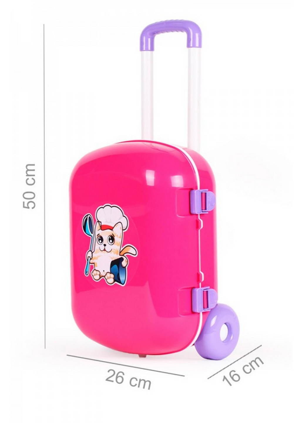 Игрушечная кухня с набором посуды в чемодане 25х16х34,5 см ТехноК (260531125)