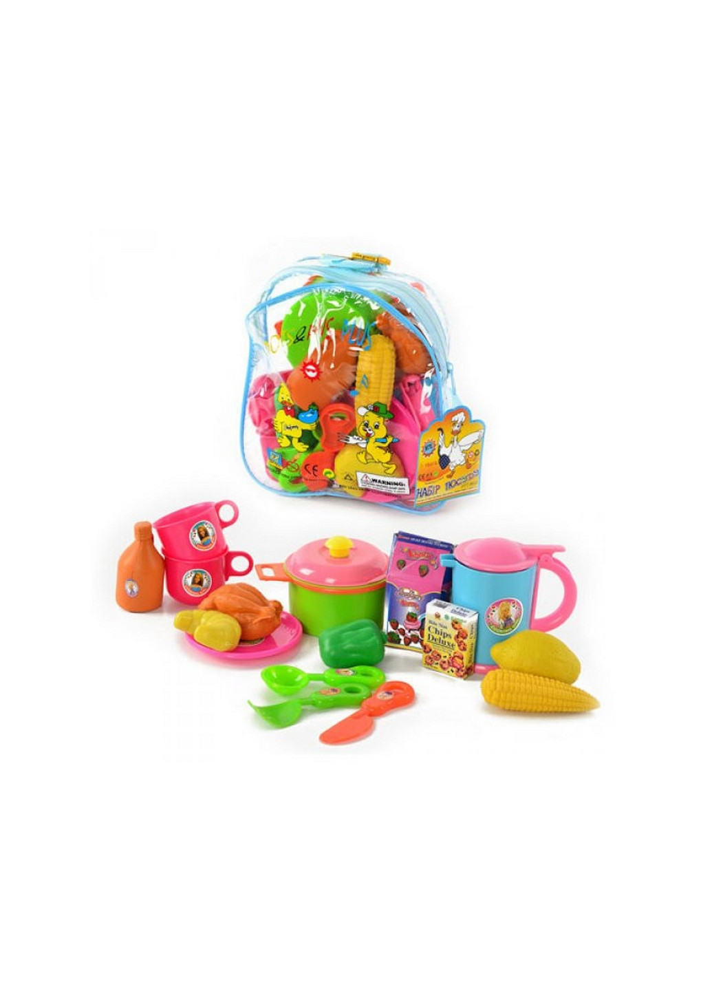 Іграшковий посуд в рюкзаку 18х16х7 см SHI Feng (260531424)