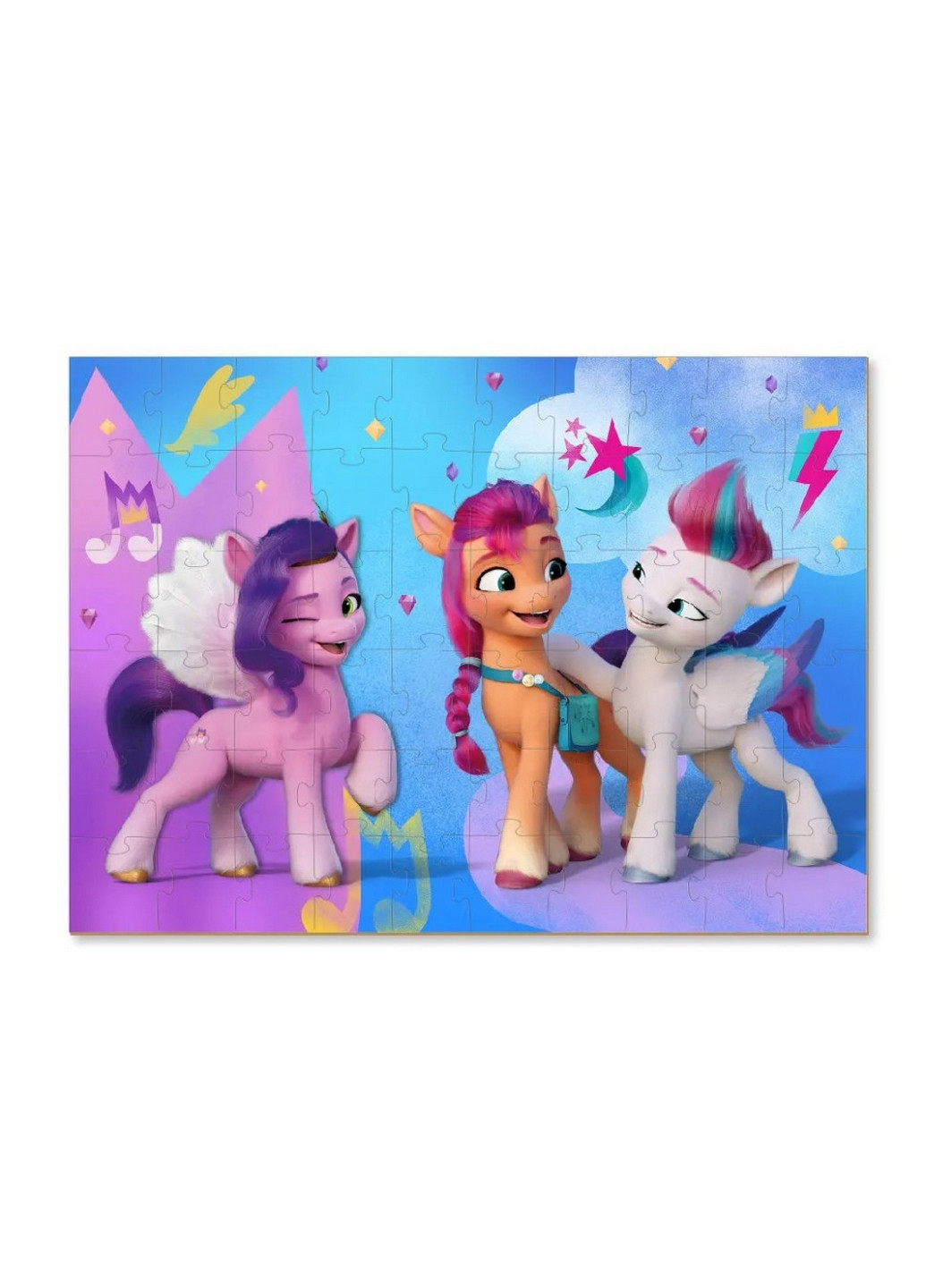 Детские пазлы My Little Pony "Стильные подружки", 60 элементов, с фигуркой 32х23 см Dodo (260533189)