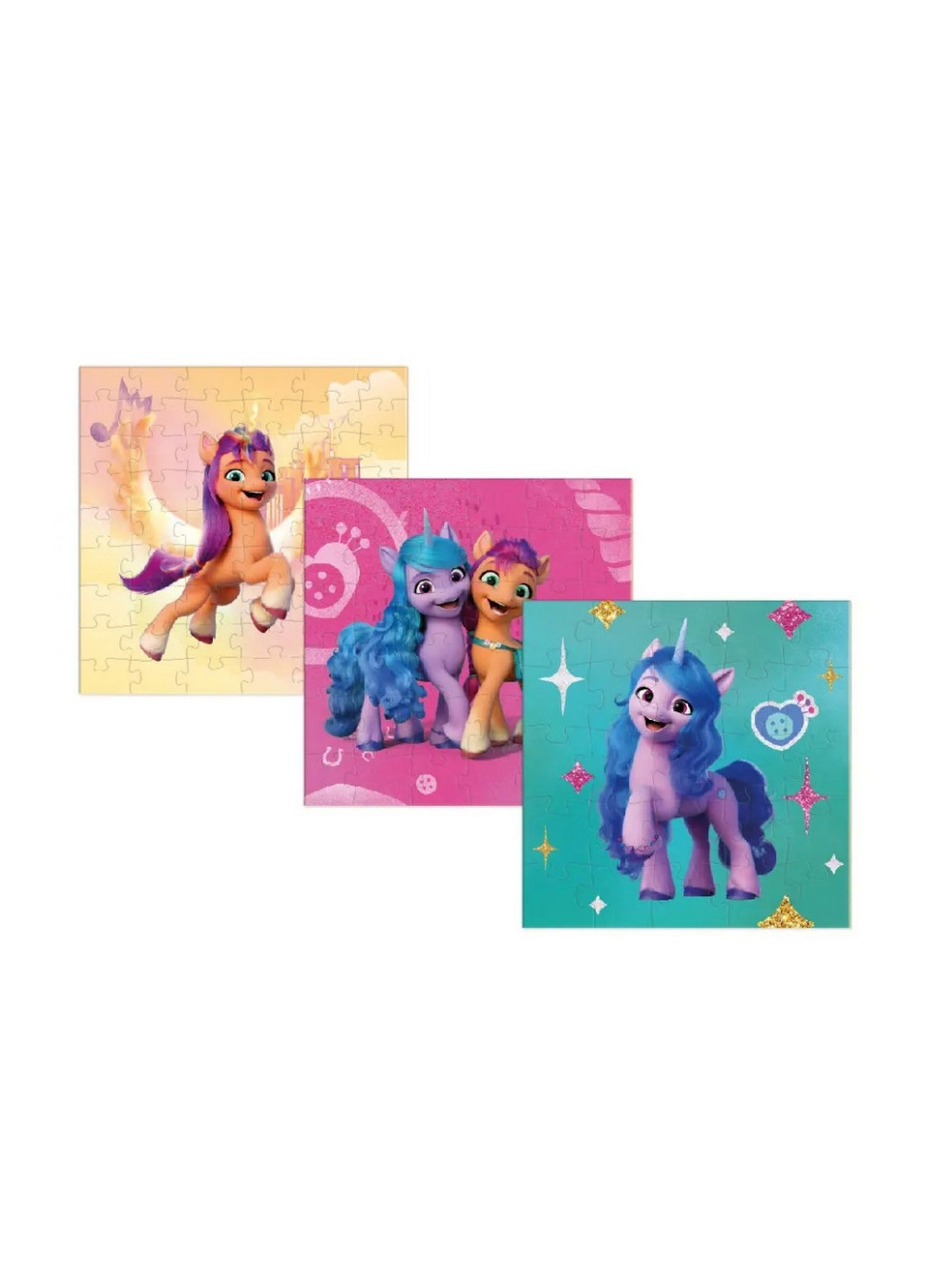 Детские пазлы 3 в 1 My Little Pony "Иззи и Санни" 20х20 см Dodo (260532336)