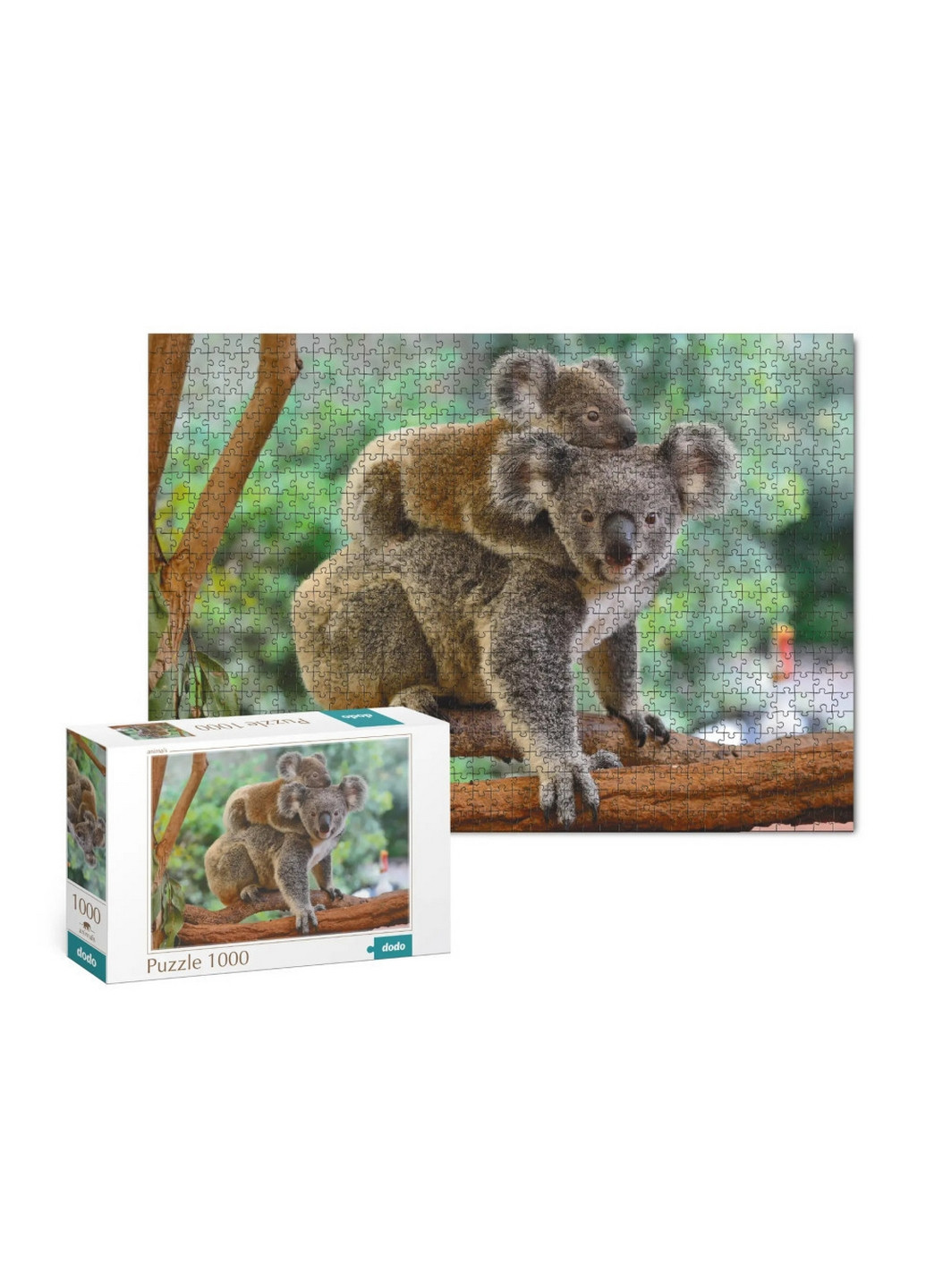 Пазл "Маленька коала з мамою", 1000 ел. 6х31, 5х20 см Dodo (260532317)