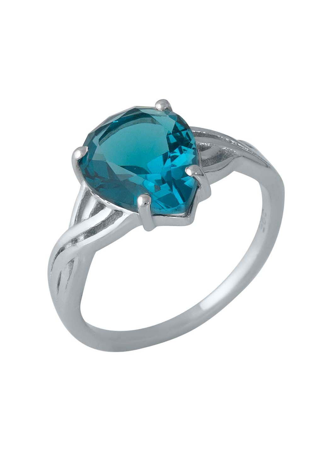 Серебряное кольцо с топазом Лондон Блю 2.863ct Silver Breeze (260516333)