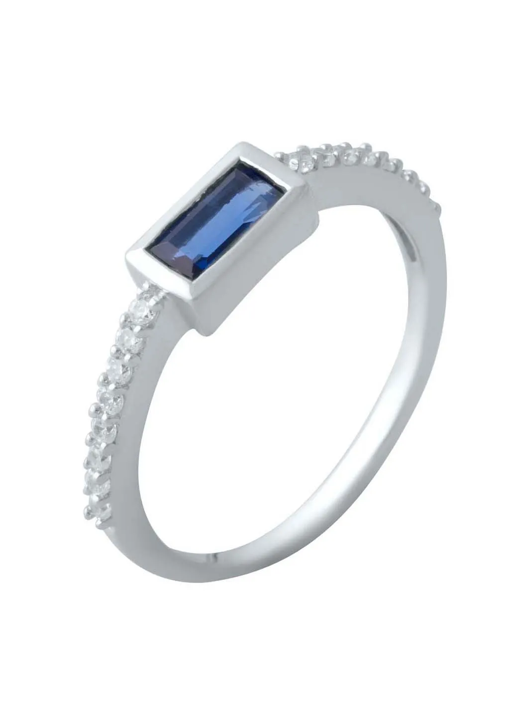 Серебряное кольцо с сапфиром nano 0.31ct Silver Breeze (260516193)