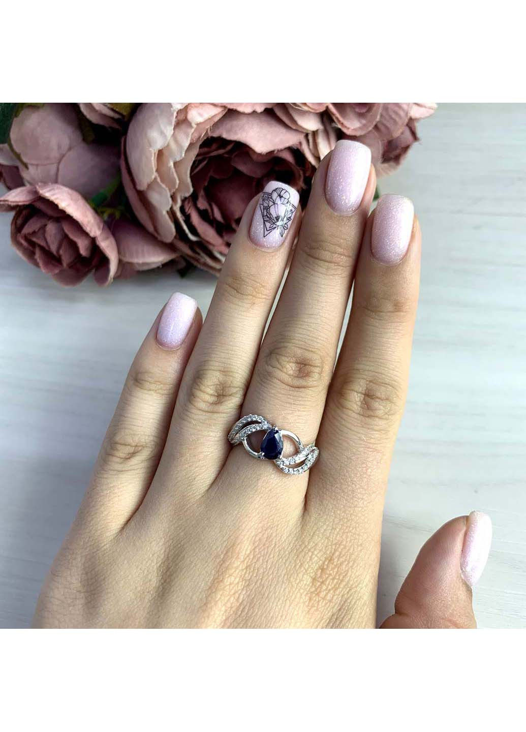 Серебряное кольцо с натуральным сапфиром 0.74ct Silver Breeze (260516371)