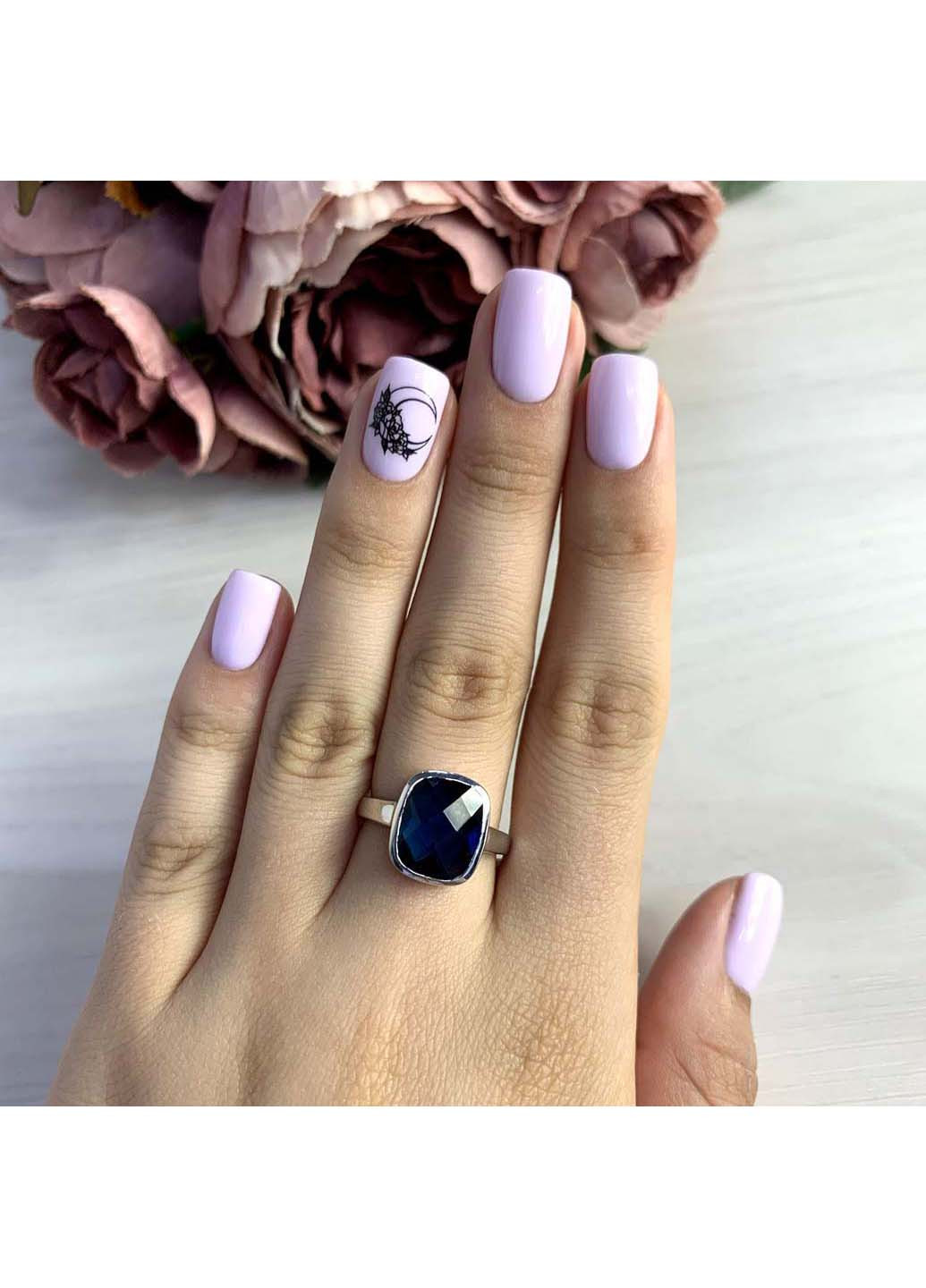 Срібна каблучка з натуральним топазом Лондон Блю 3.68ct Silver Breeze (260516408)