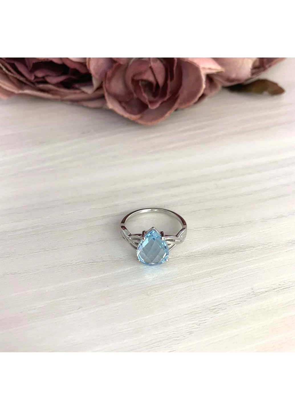 Серебряное кольцо с натуральным топазом 10.013ct Silver Breeze (260516771)