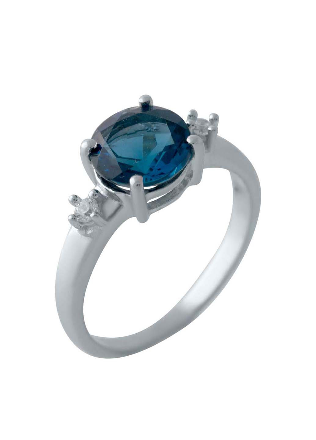 Серебряное кольцо с натуральным топазом Лондон Блю 1.6ct Silver Breeze (260516176)