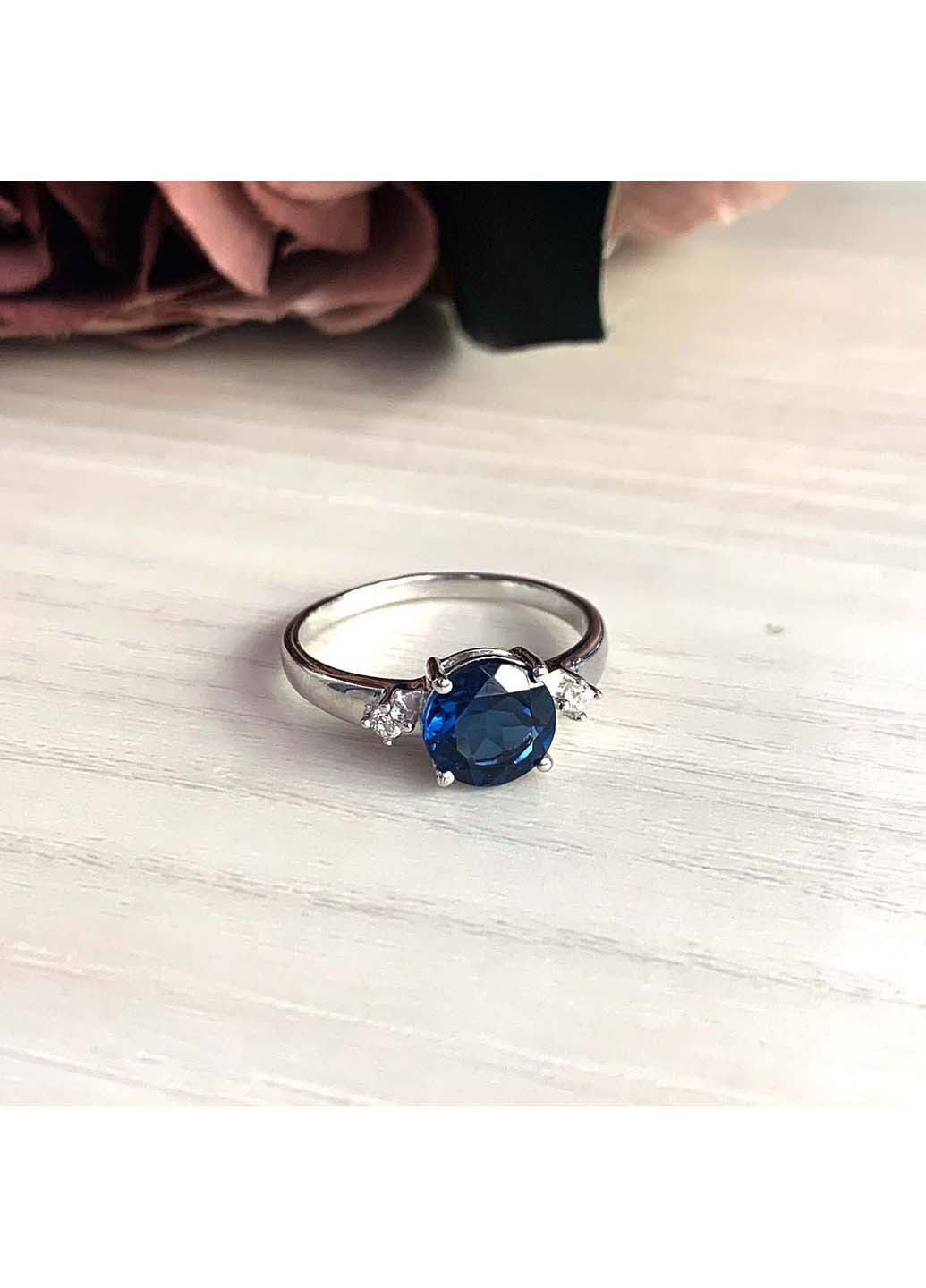 Серебряное кольцо с натуральным топазом Лондон Блю 1.6ct Silver Breeze (260516176)