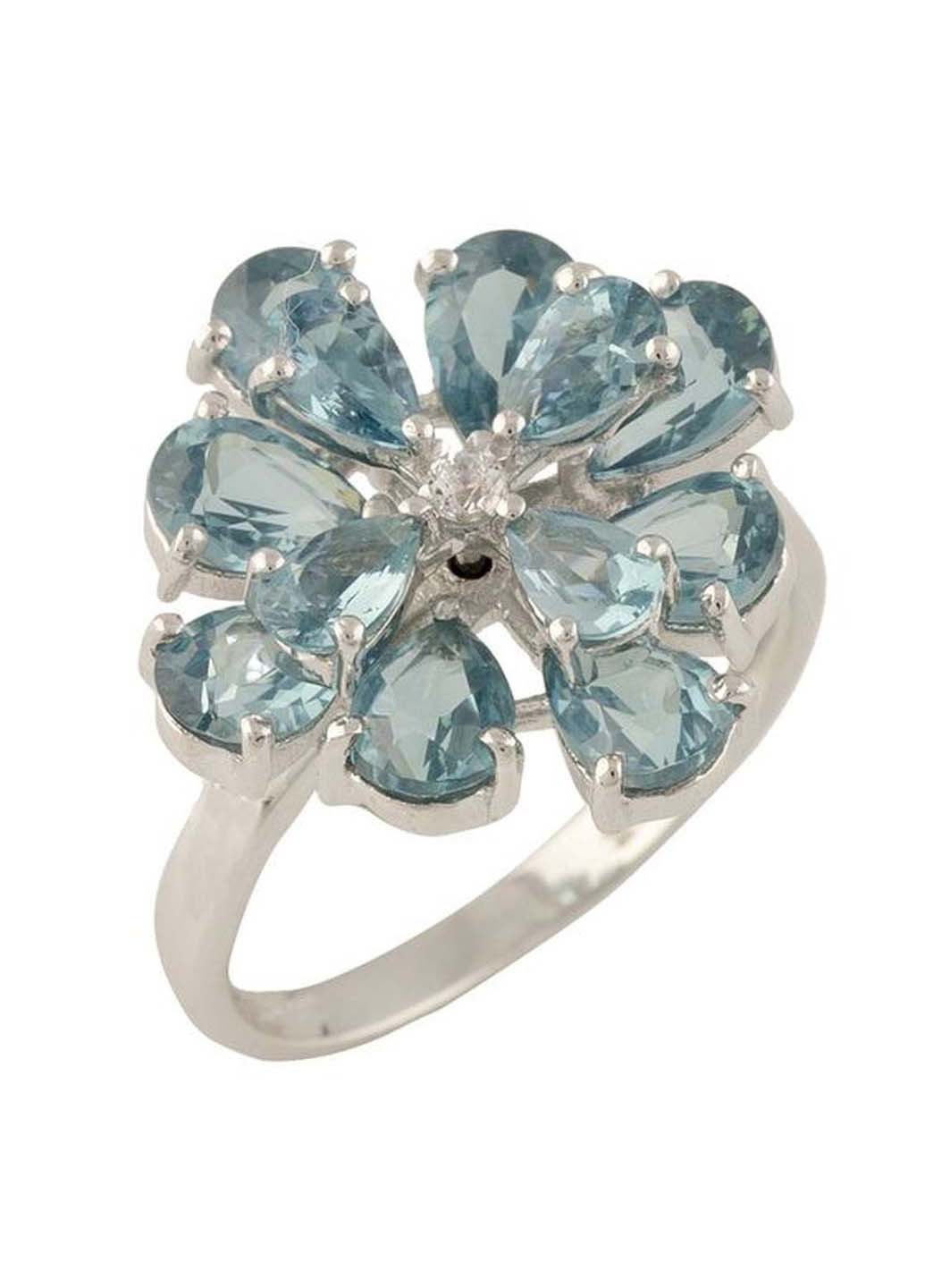 Серебряное кольцо с топазом Лондон Блю 3.043ct Silver Breeze (260516695)