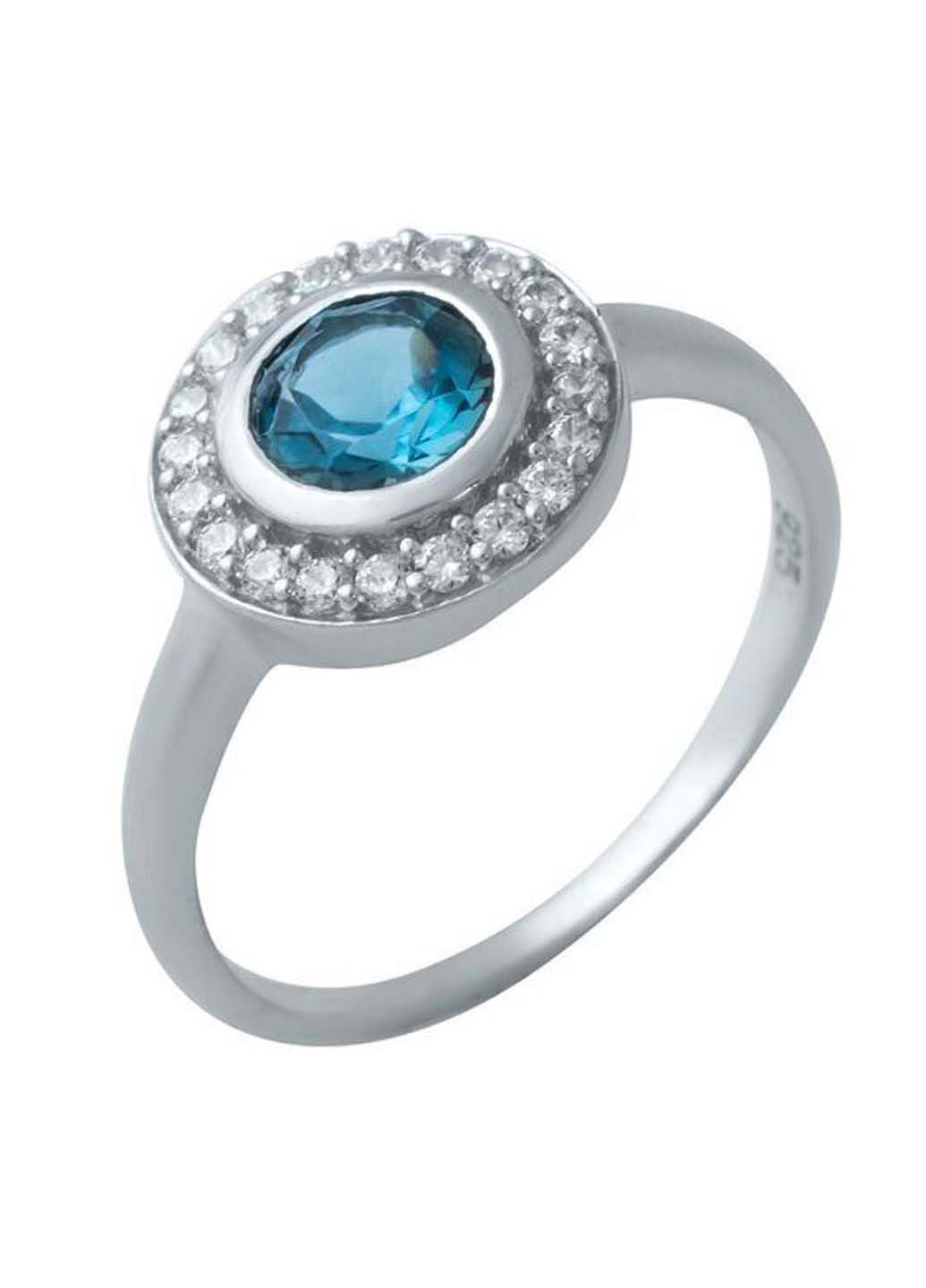 Серебряное кольцо с топазом Лондон Блю Silver Breeze (260516492)