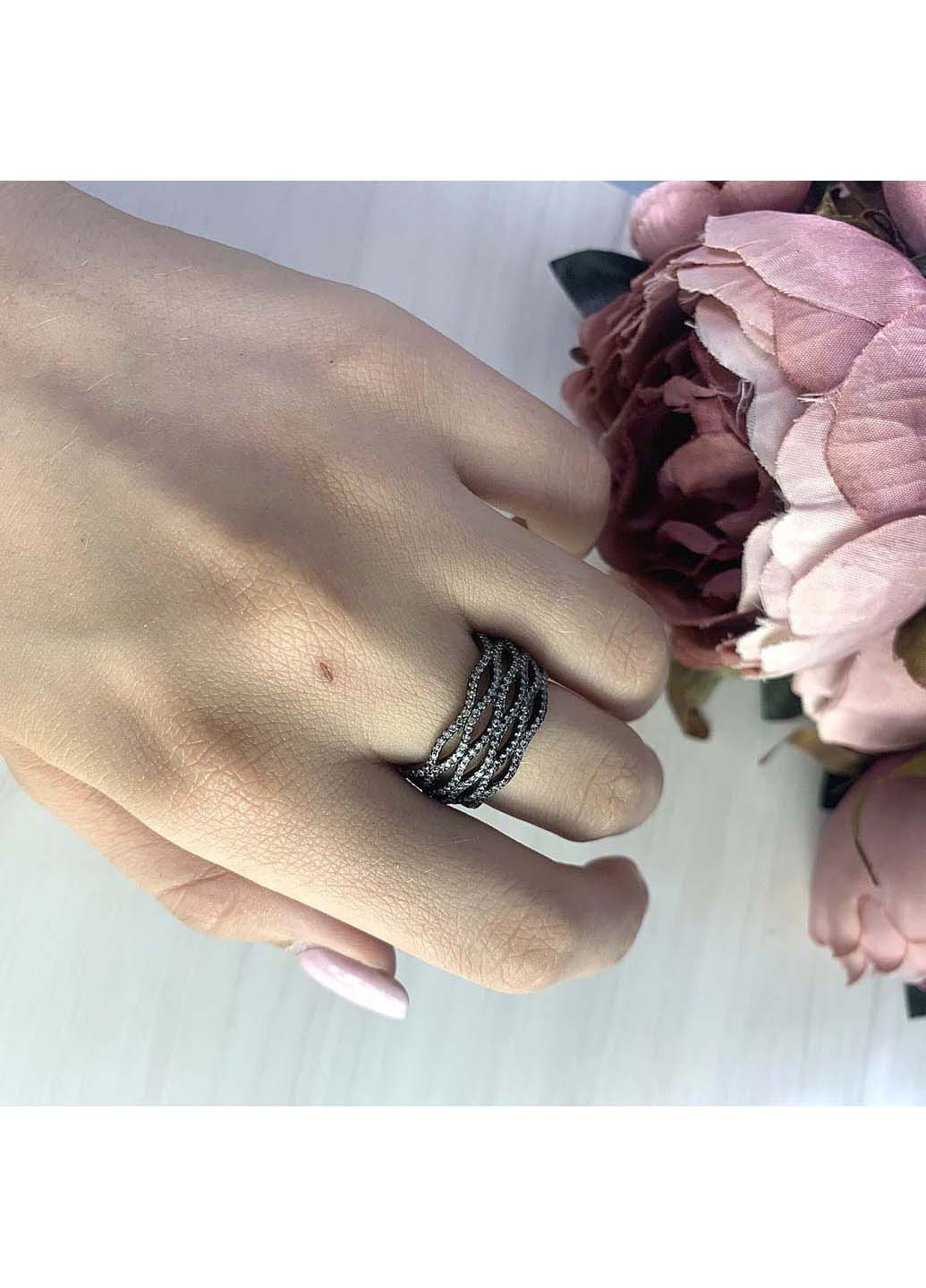 Срібна каблучка з фіанітами. Silver Breeze (260516442)