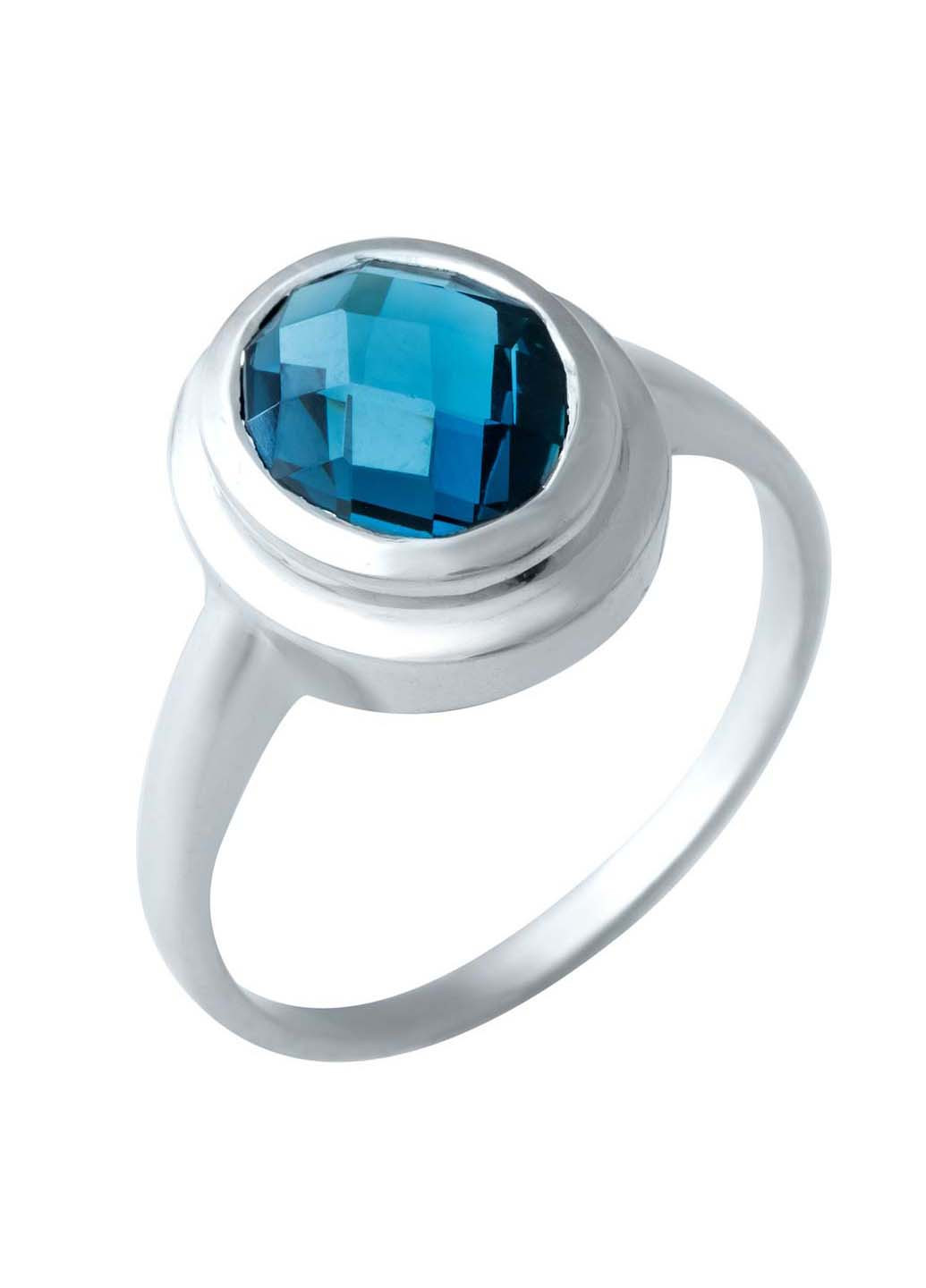 Срібна каблучка з топазом Лондон Блю Silver Breeze (260516808)