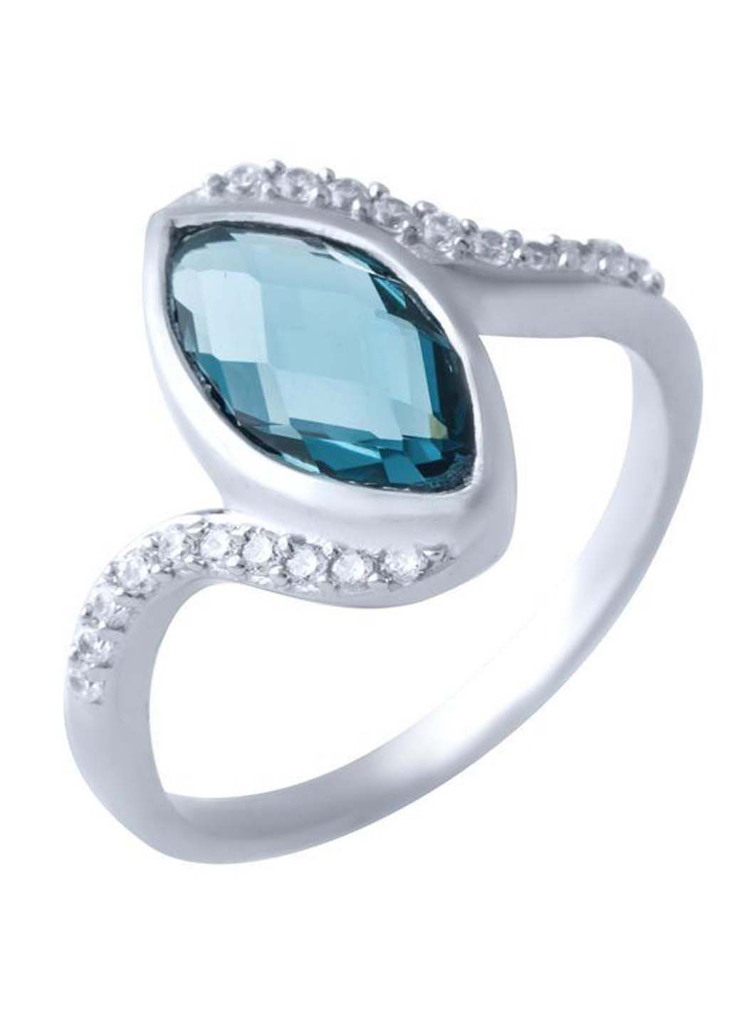 Срібна каблучка з топазом Лондон Блю Silver Breeze (260516100)