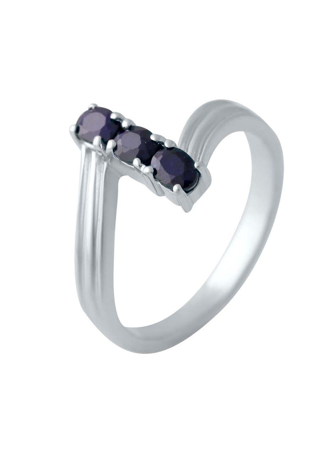 Срібна каблучка з натуральним сапфіром Silver Breeze (260516801)
