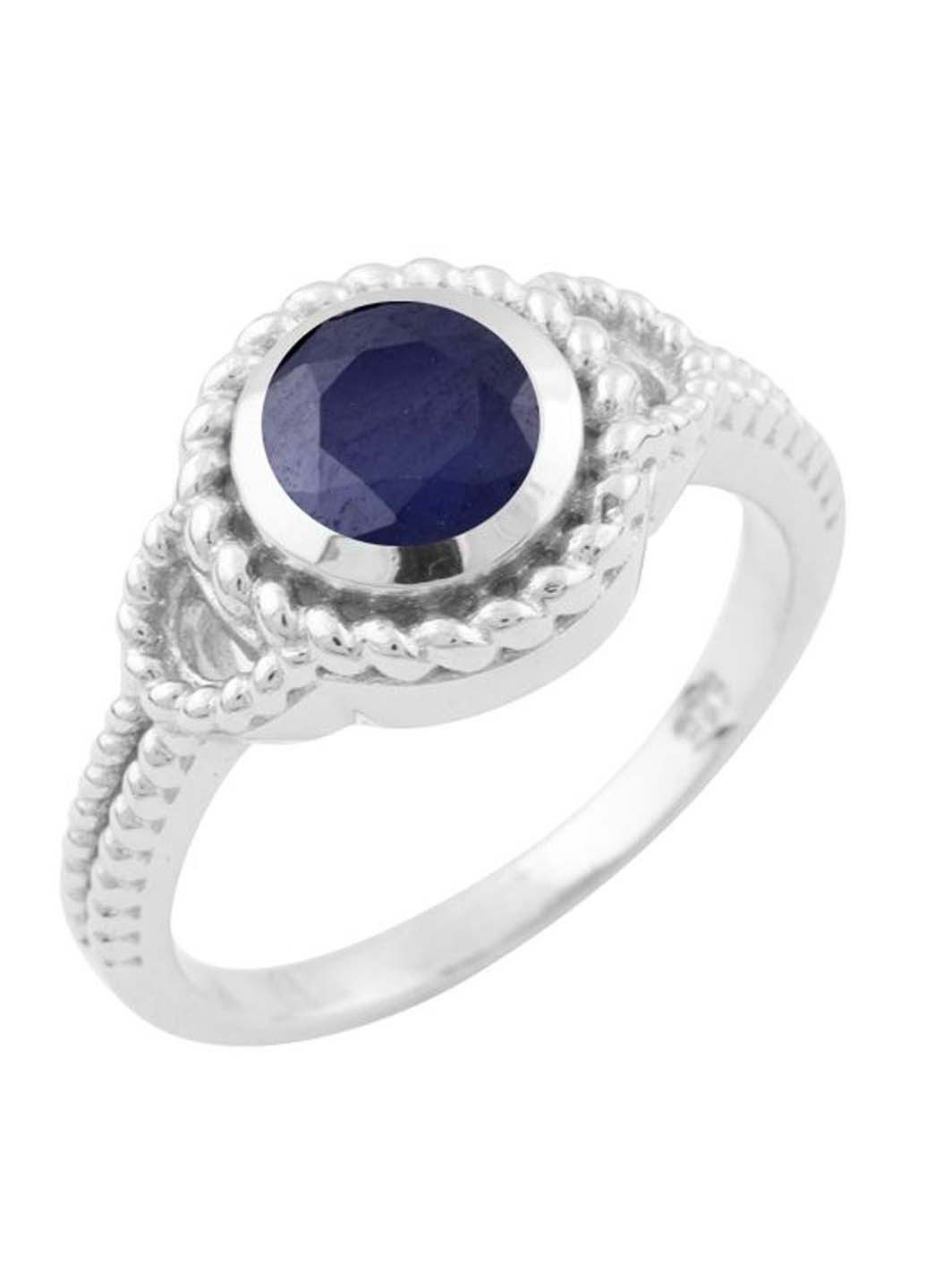 Срібна каблучка з натуральним сапфіром Silver Breeze (260516480)