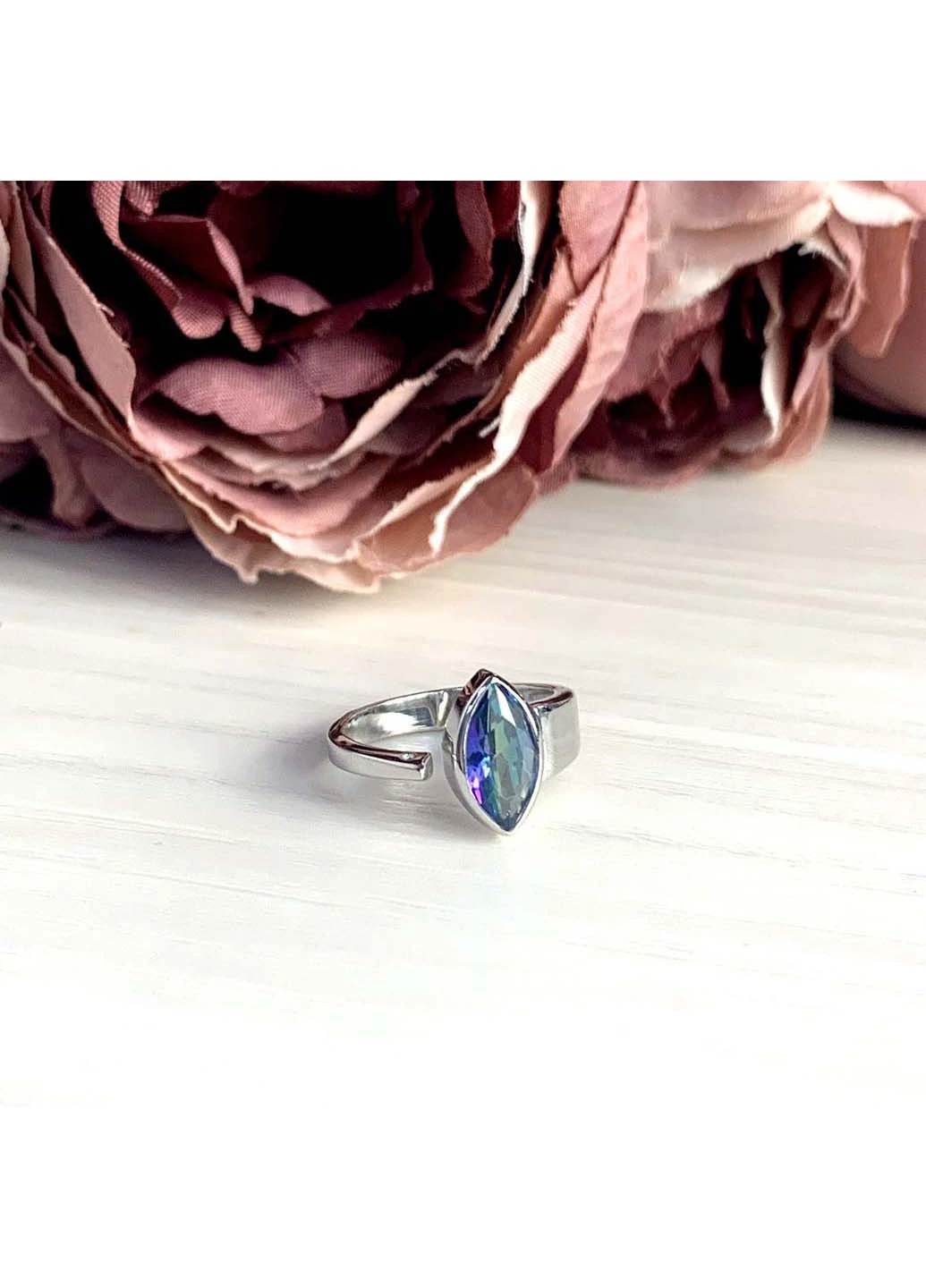 Срібна каблучка з натуральним містик топазом 1.263ct Silver Breeze (260516596)