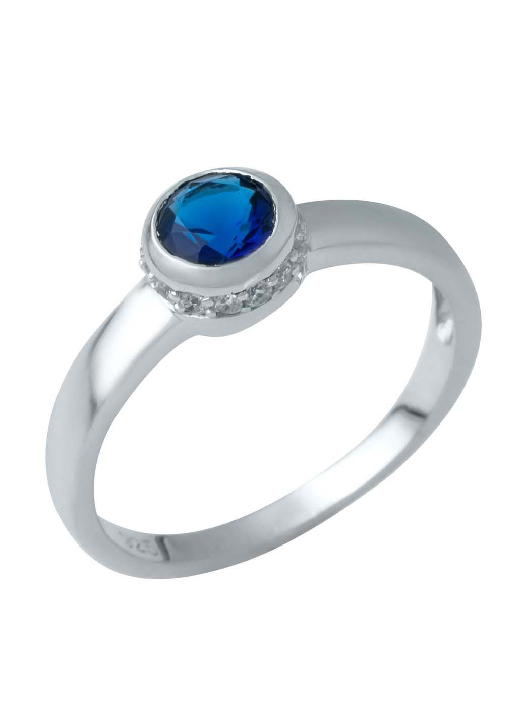 Серебряное кольцо с сапфиром nano Silver Breeze (260516243)