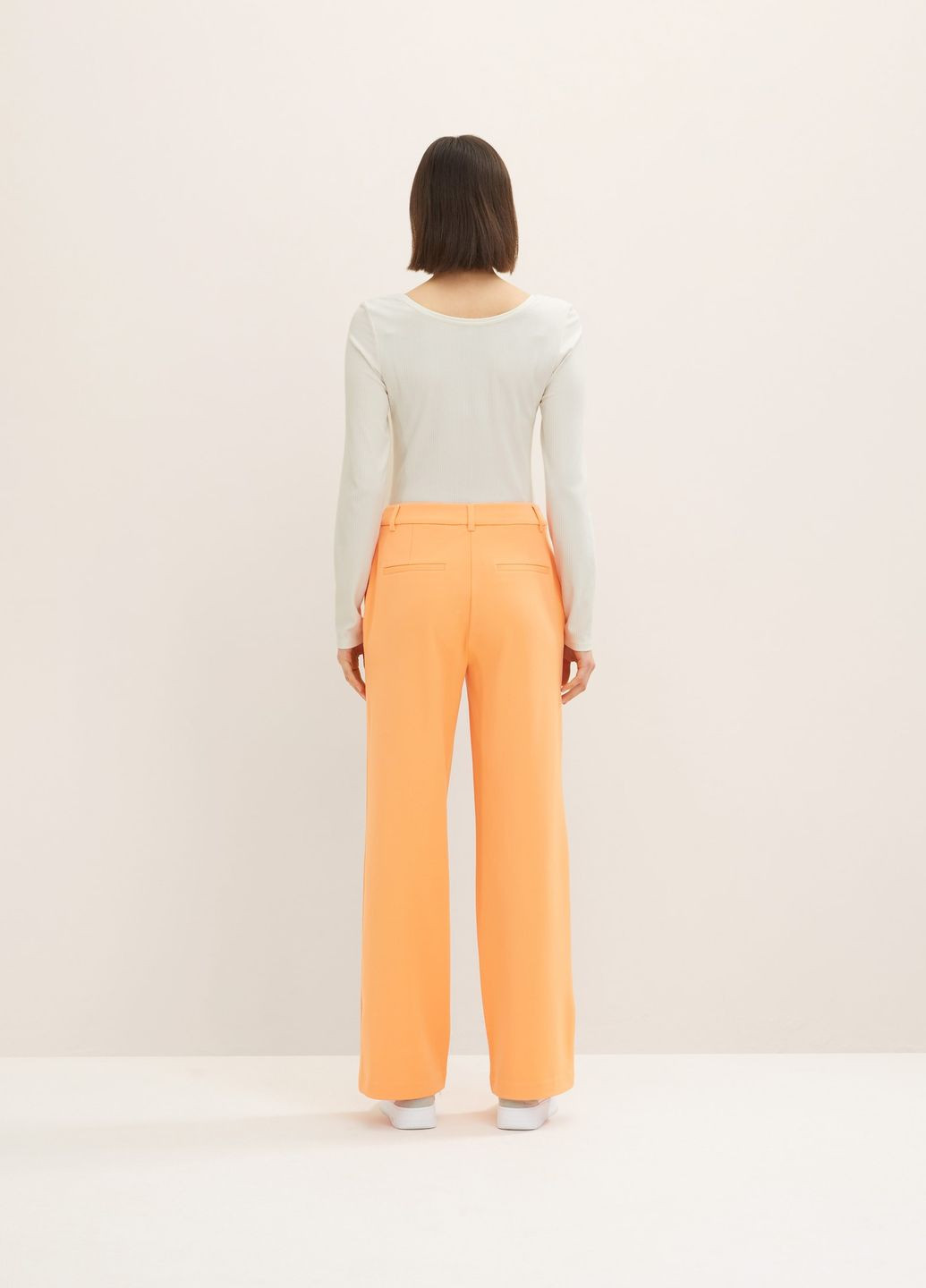 Оранжевые кэжуал летние брюки Tom Tailor