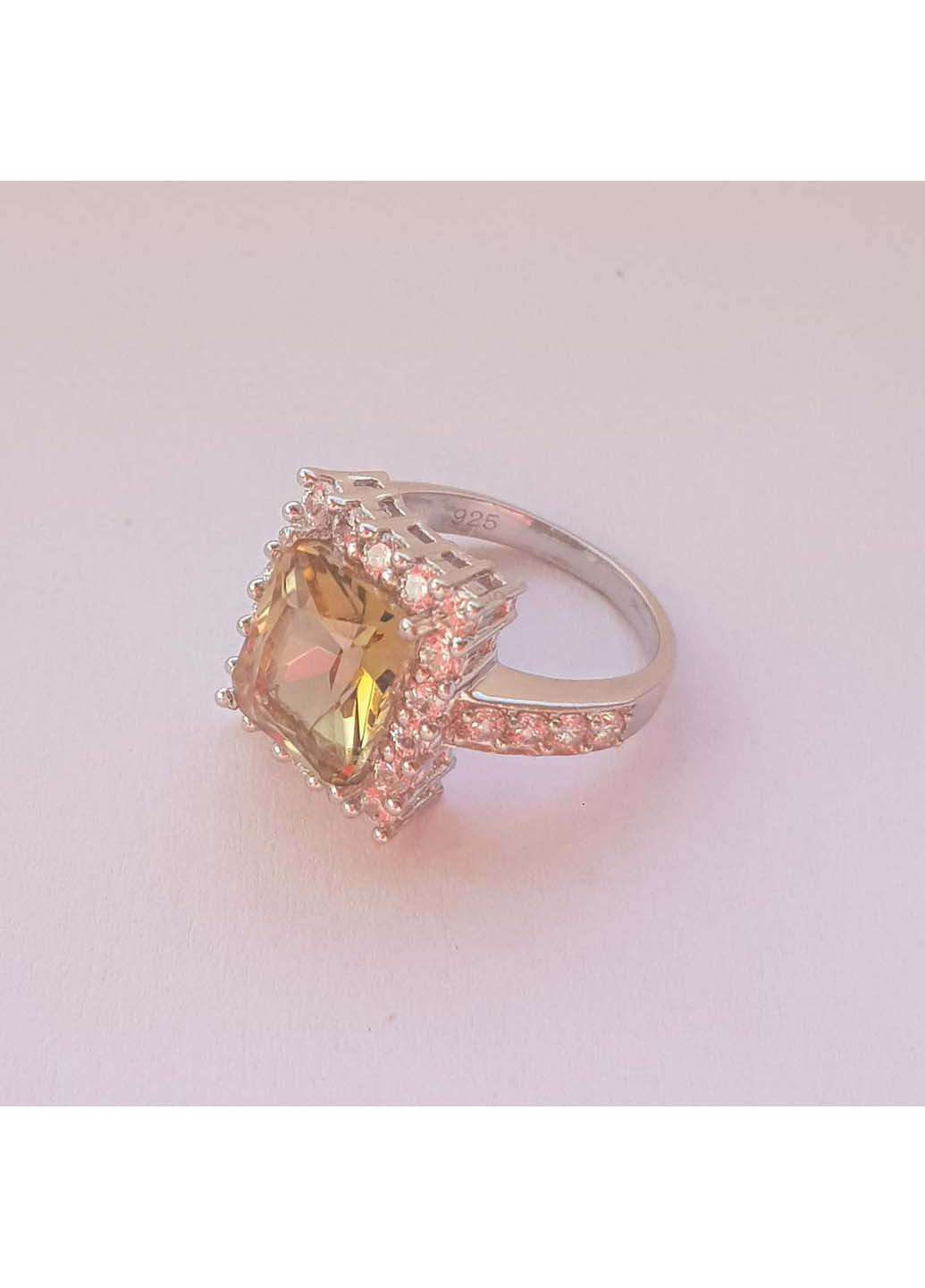 Срібна каблучка з цитрином nano 4.18ct Silver Breeze (260517879)