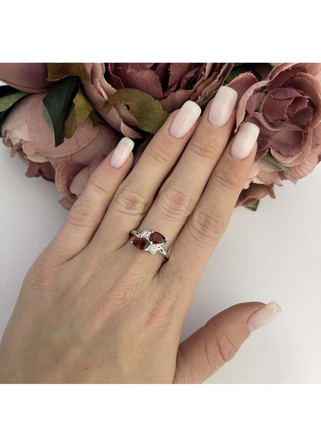 Серебряное кольцо с натуральным гранатом 1.7ct Silver Breeze (260518161)