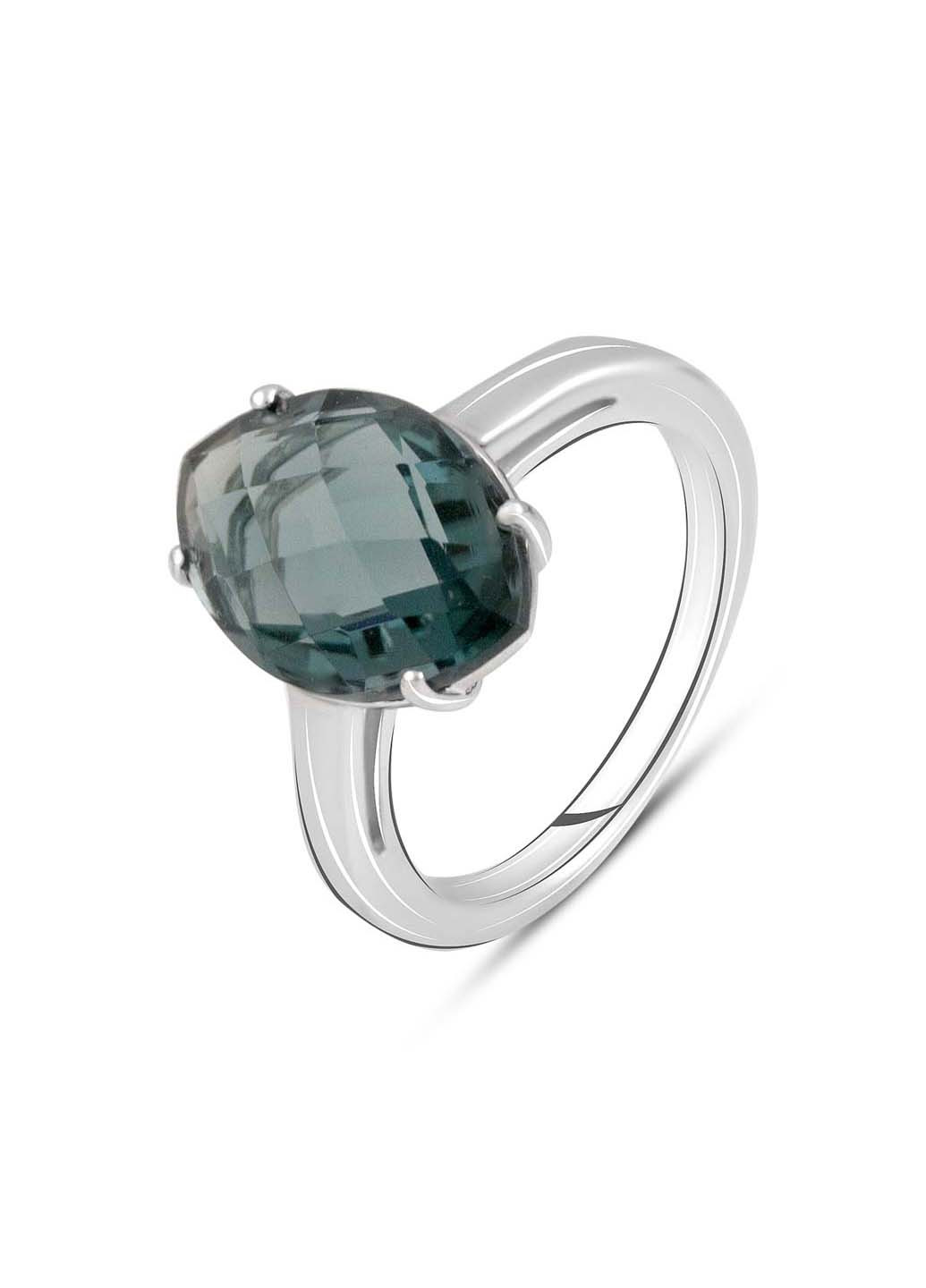 Серебряное кольцо с топазом Лондон Блю 4.56ct Silver Breeze (260517991)