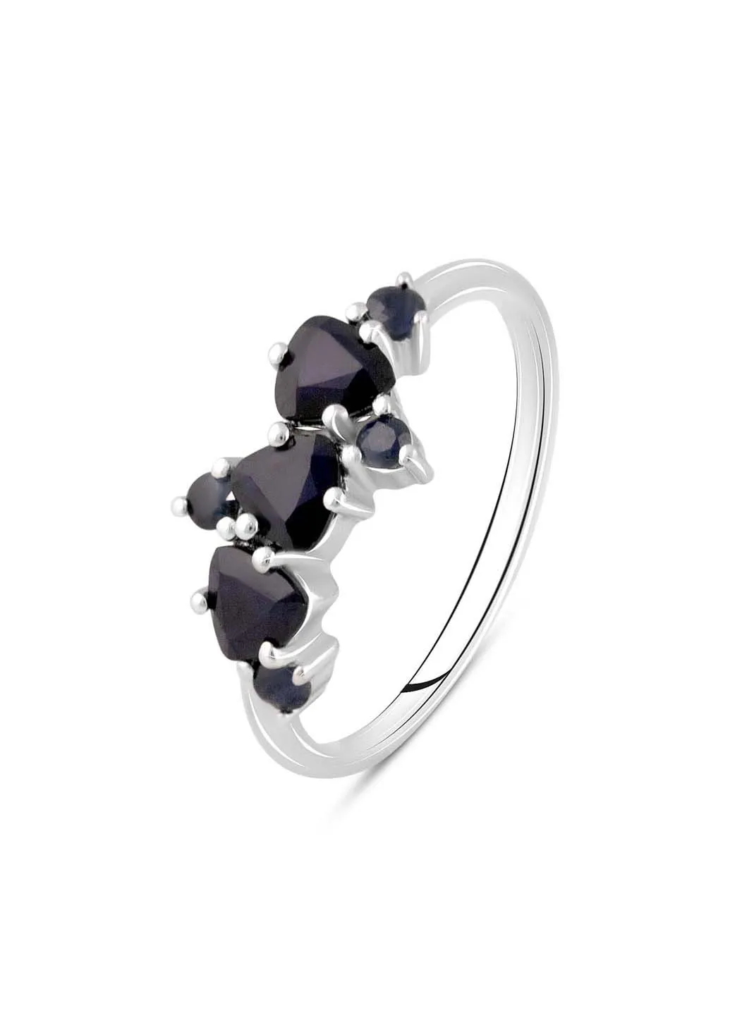 Серебряное кольцо с натуральным сапфиром 1.25ct Silver Breeze (260518093)