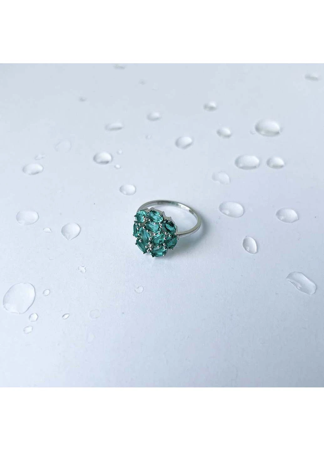 Срібна каблучка з аквамарином nano 2.148ct Silver Breeze (260517904)