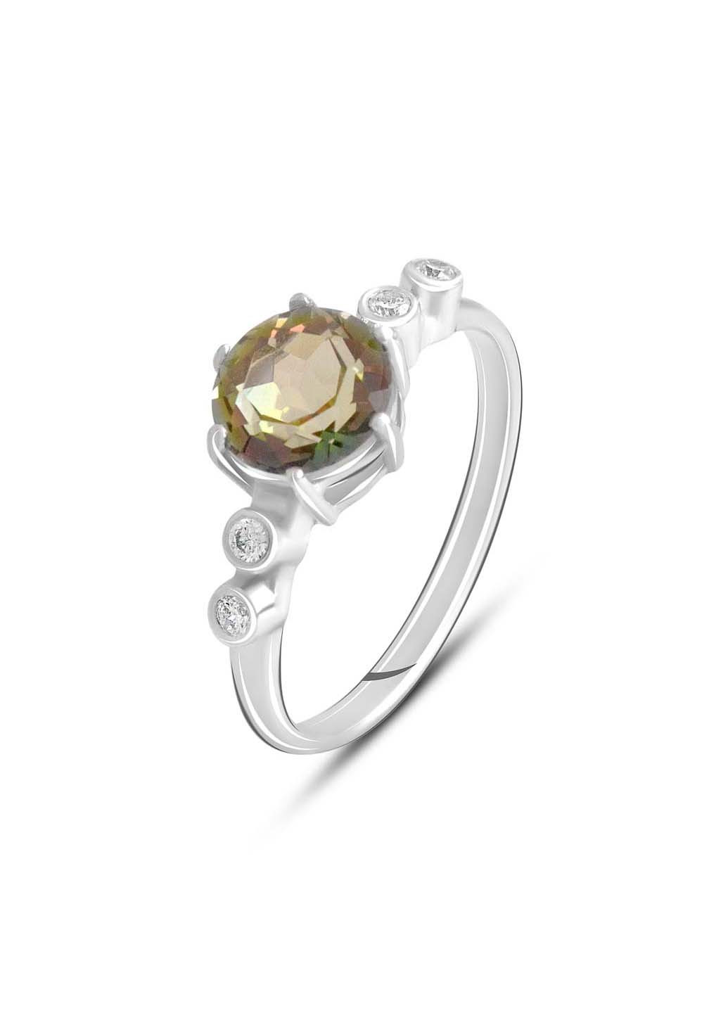 Серебряное кольцо с мистик топазом 1.85ct Silver Breeze (260518088)