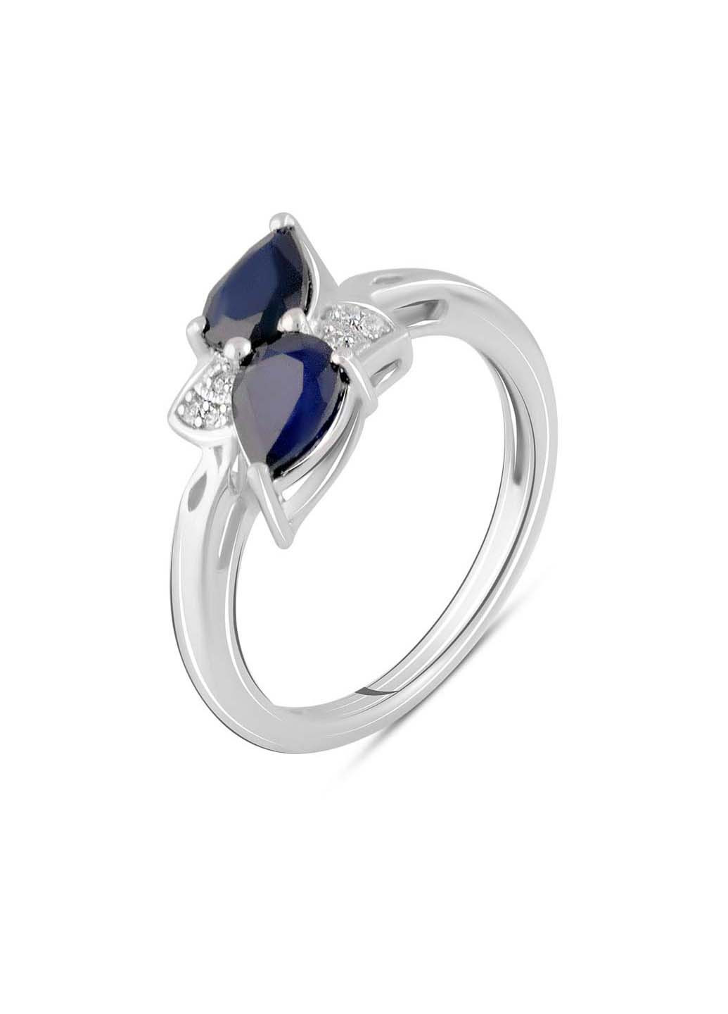 Серебряное кольцо с натуральным сапфиром 1.4ct Silver Breeze (260517999)