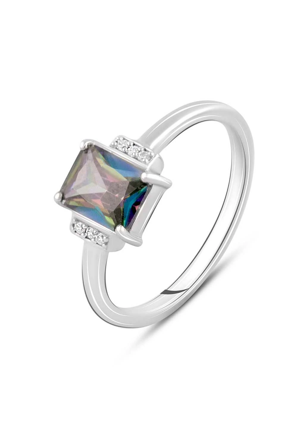 Серебряное кольцо с мистик топазом 2.48ct Silver Breeze (260518258)