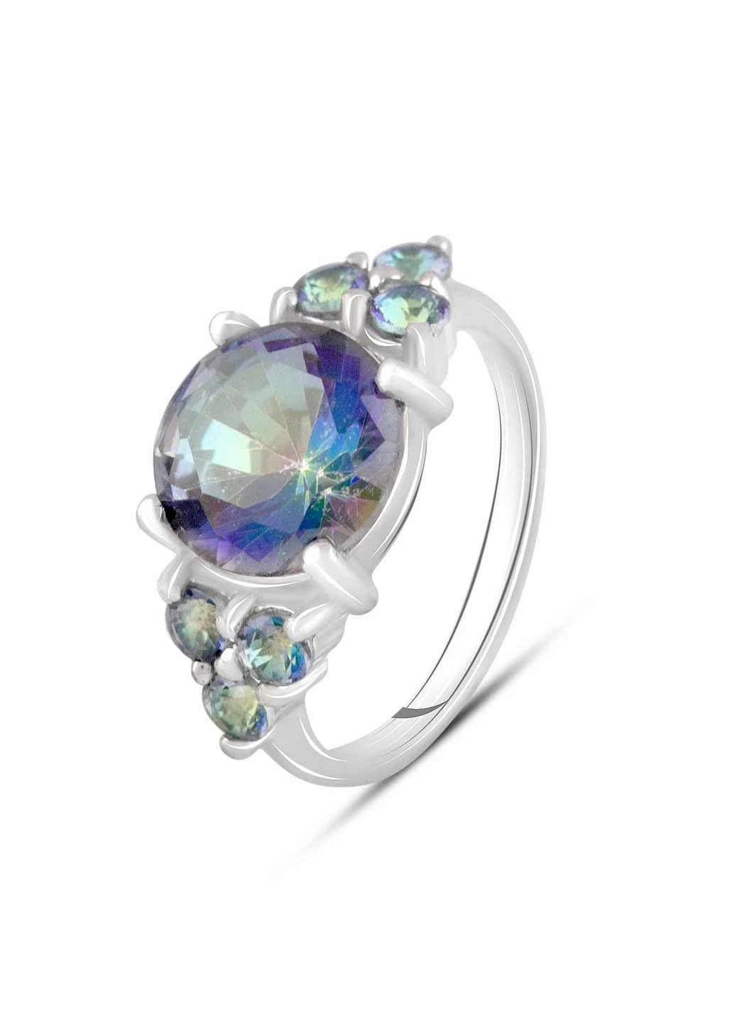 Серебряное кольцо с мистик топазом 2.79ct Silver Breeze (260517903)